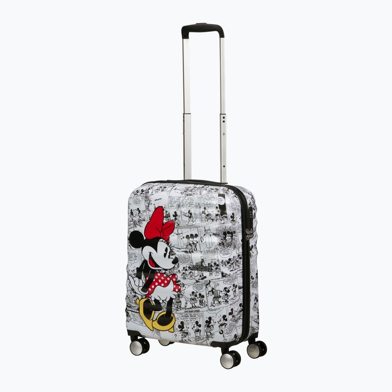 Cabin suitcase American Tourister Disney Wavebreaker 36 l minnie comics white 5
