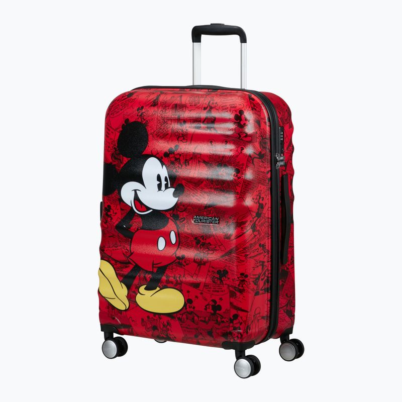 Cabin suitcase American Tourister Disney Wavebreaker 64 l mickey comics red 4