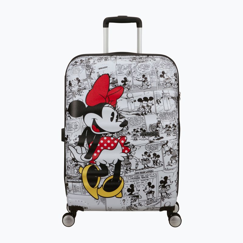 American Tourister Disney Wavebreaker 64 l travel case minnie comics white