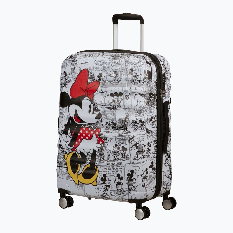 American Tourister Disney Wavebreaker 64 l travel case minnie comics white 2