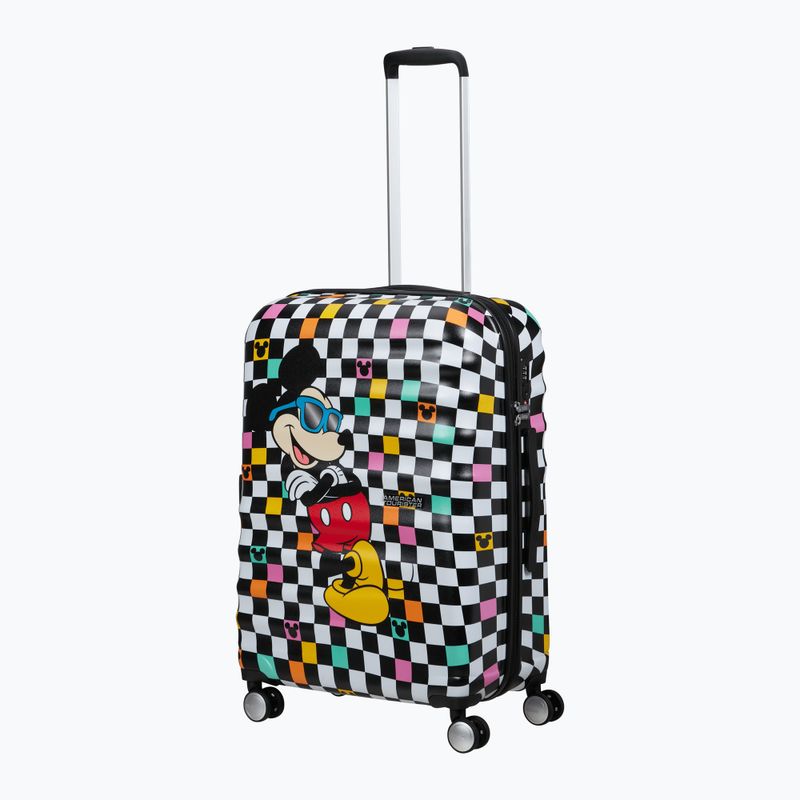 Cabin suitcase American Tourister Disney Wavebreaker 64 l mickey check 5