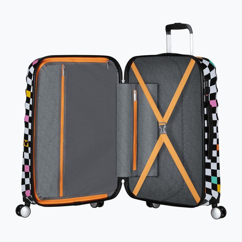 Cabin suitcase American Tourister Disney Wavebreaker 64 l mickey check 6