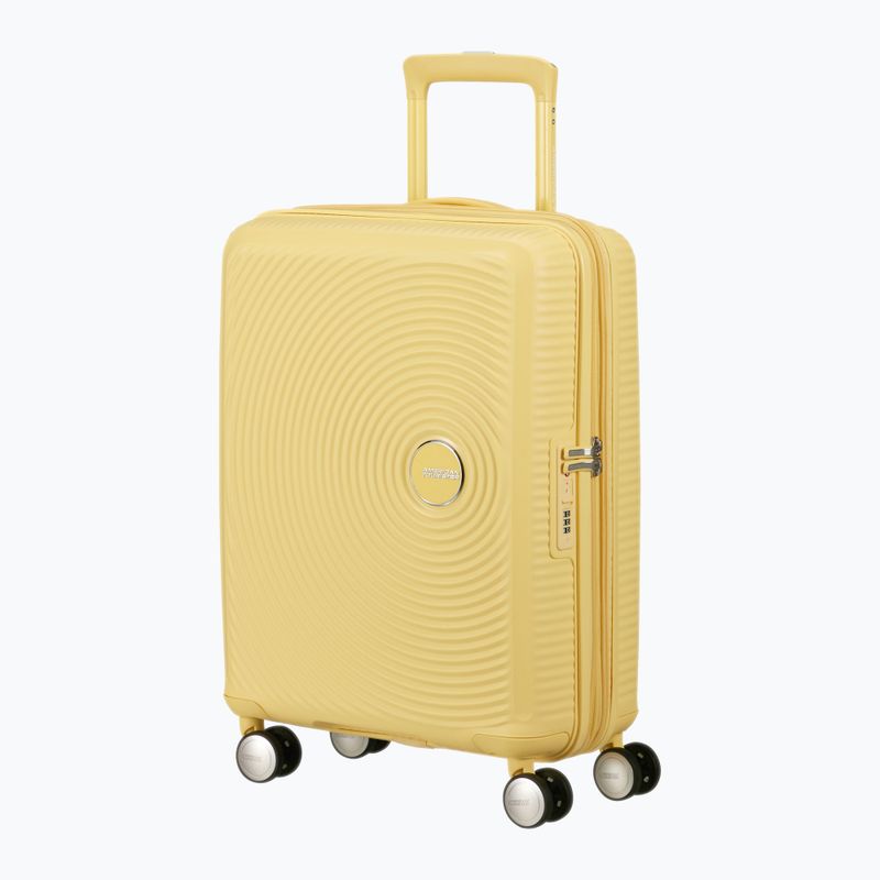 American Tourister Soundbox 41 l pastel yellow travel case 2