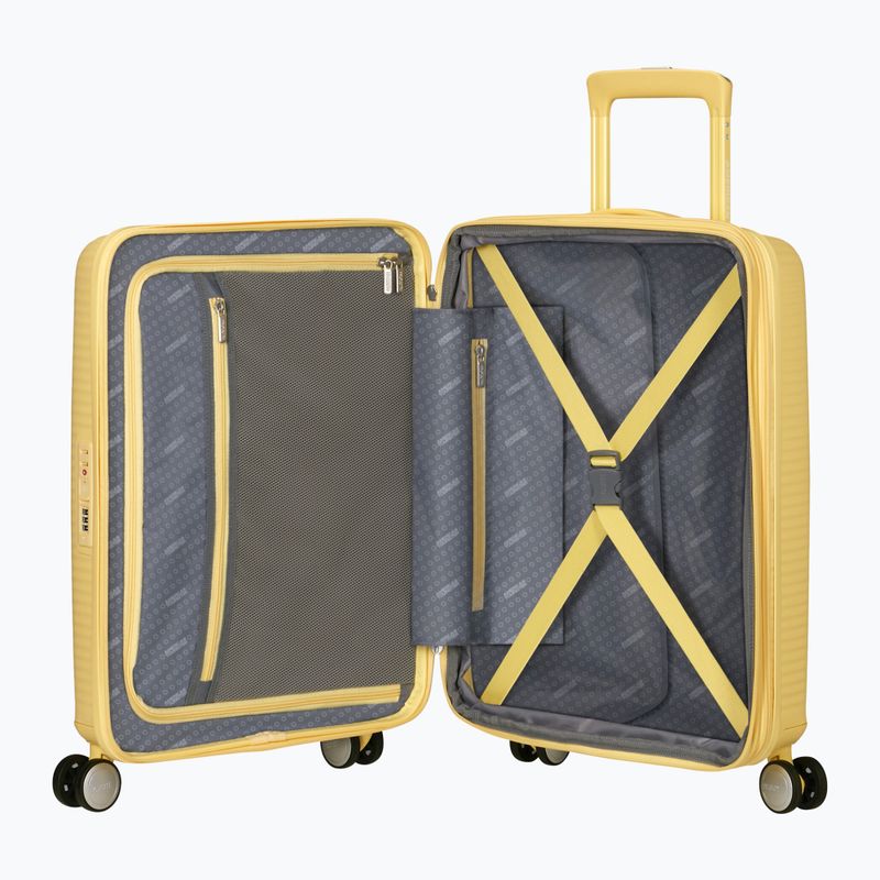 American Tourister Soundbox 41 l pastel yellow travel case 6
