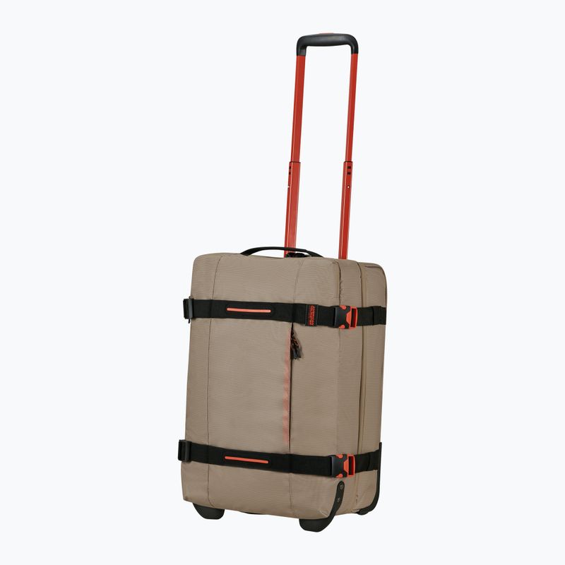 American Tourister Urban Track Duffle With Wheels 55 l beige / orange travel case 6