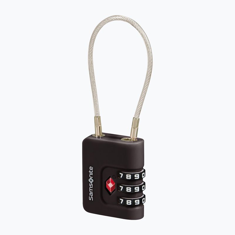 Padlock Samsonite Cablelock 3 Dial TSA black 2