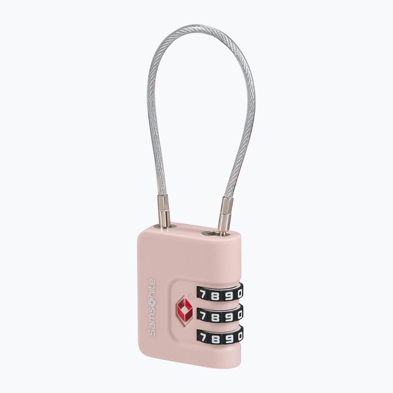 Padlock Samsonite Cablelock 3 Dial TSA rose 2