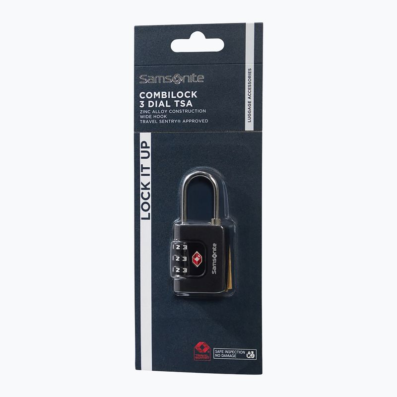 Padlock Samsonite Combiblock 3 Dial TSA black 3