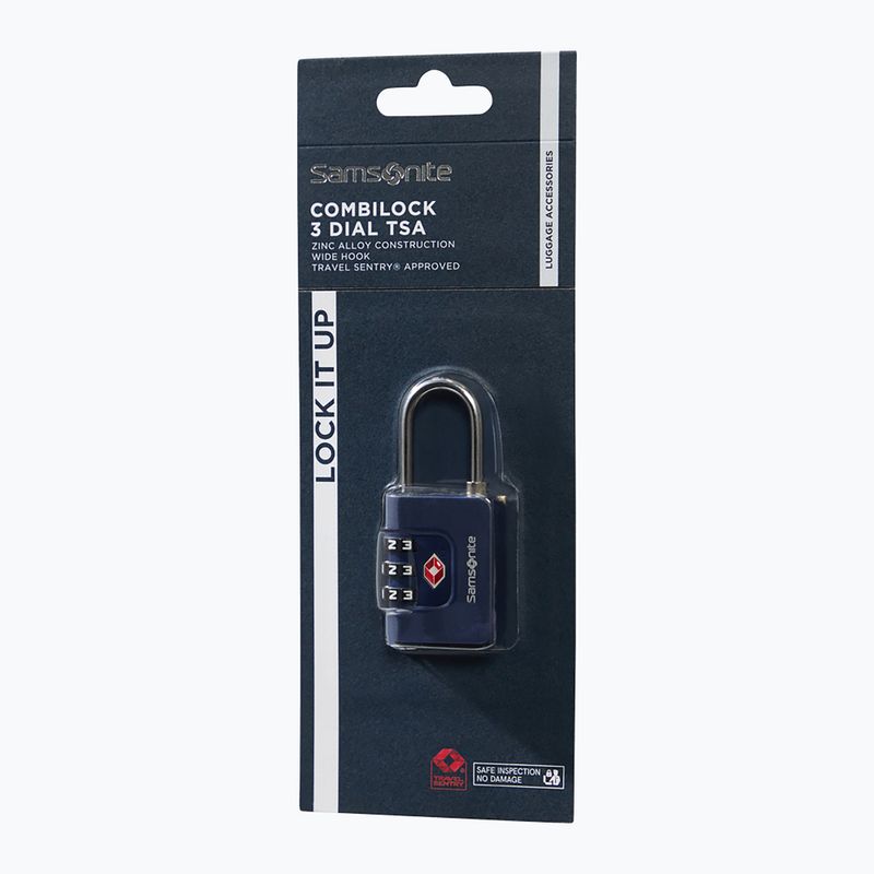 Padlock Samsonite Combiblock 3 Dial TSA midnight blue 3
