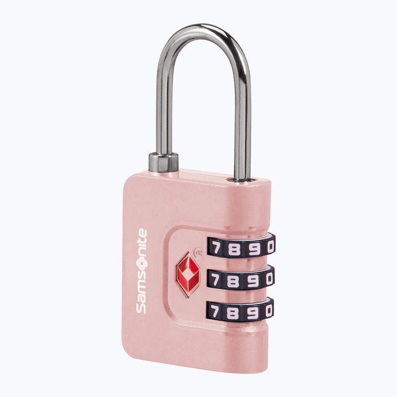 Padlock Samsonite Combiblock 3 Dial TSA rose 2