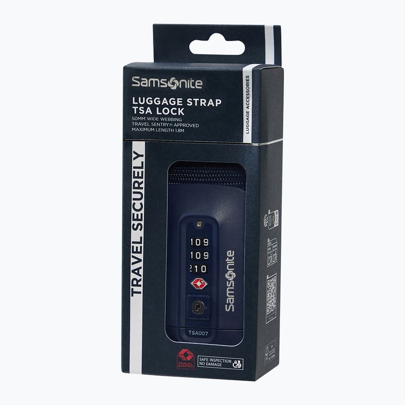 Luggage compression strap Samsonite Revolution midnight blue 3
