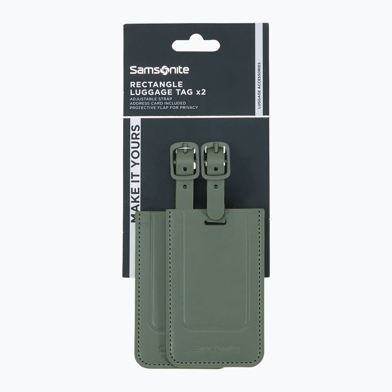 Luggage tag Samsonite Revolution x2 green 3