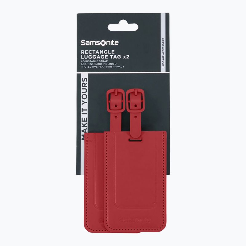 Luggage tag Samsonite Revolution x2 red 3