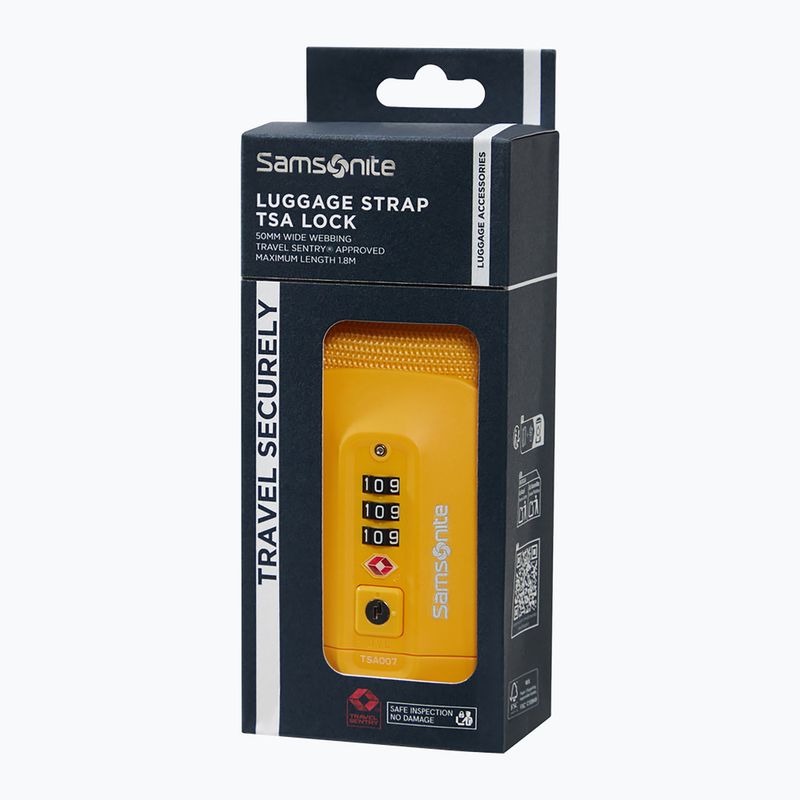 Luggage compression strap Samsonite Revolution yellow 3