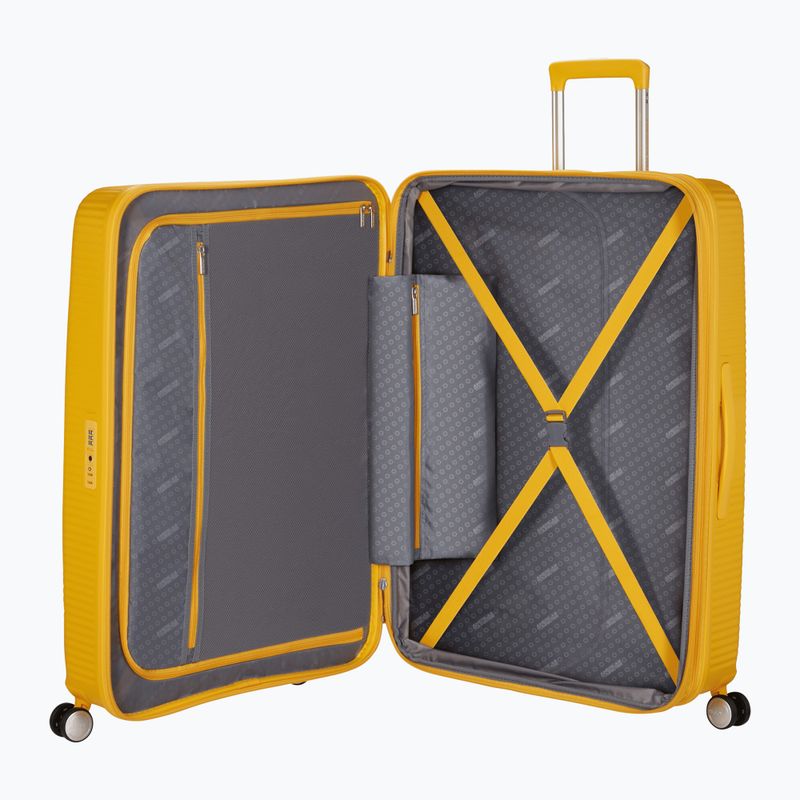 Cabin suitcase American Tourister Soundbox 82 130 l golden yellow 6