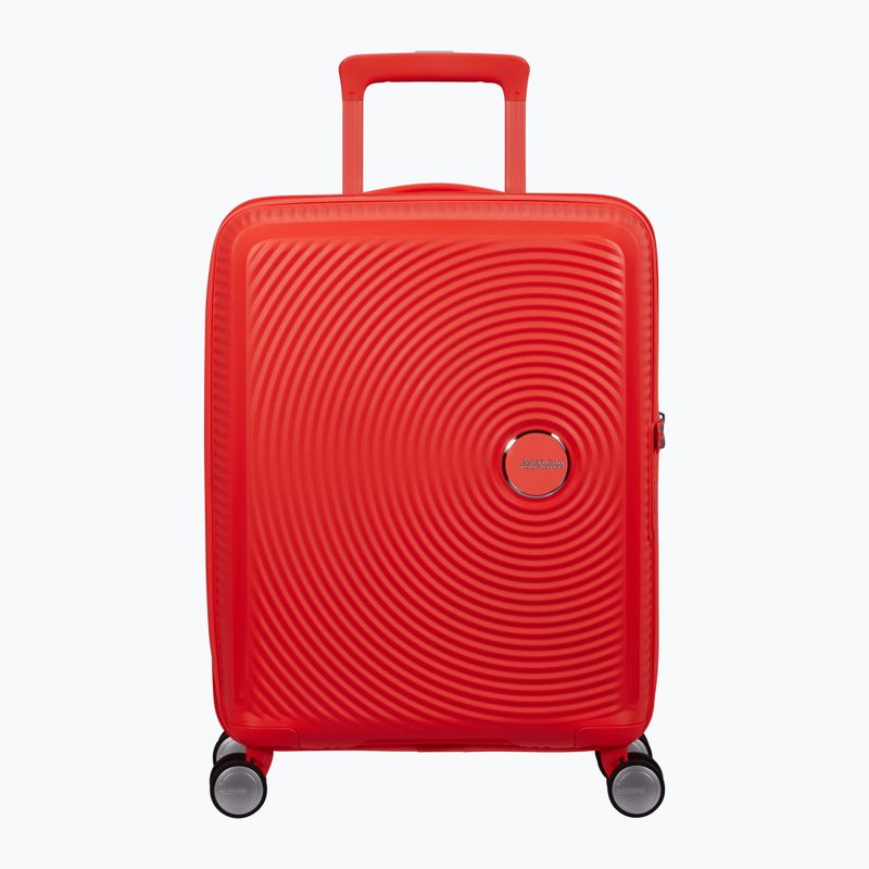 Travel suitcase American Tourister Soundbox 41 l neon orange