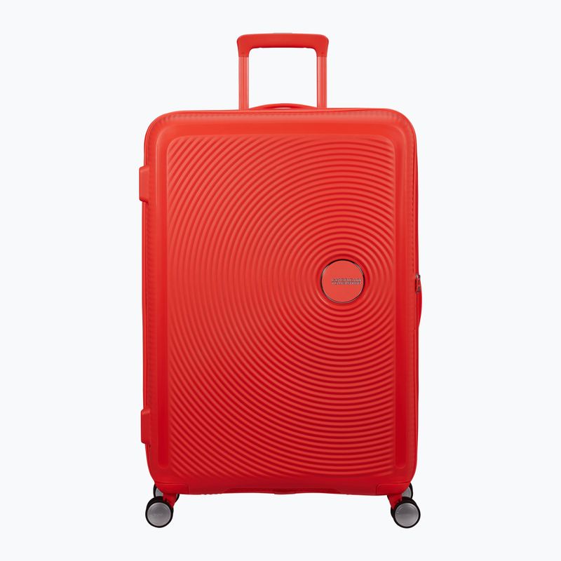 Travel suitcase American Tourister Soundbox 110 l neon orange
