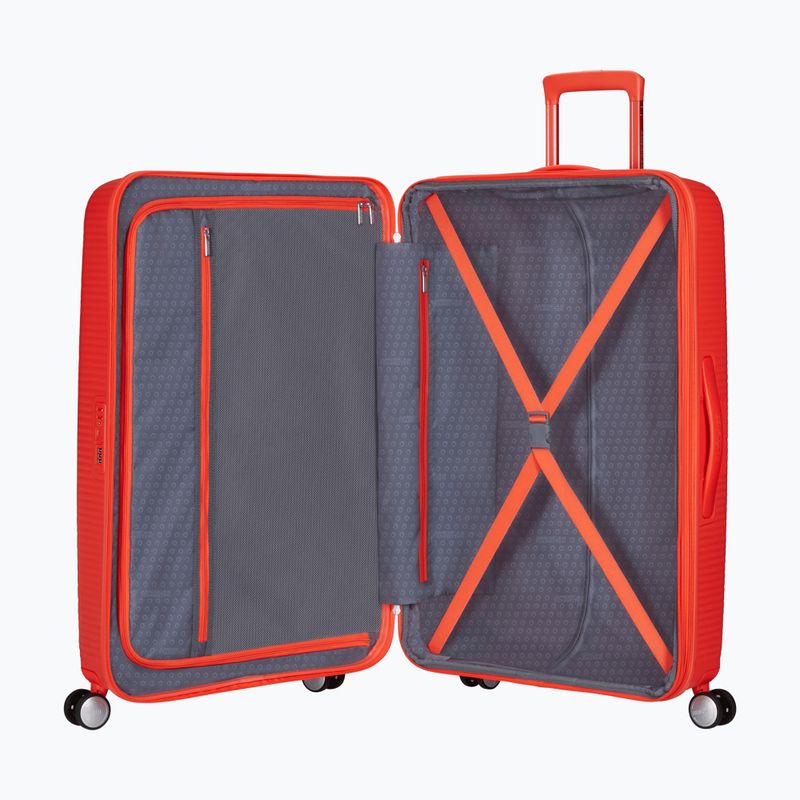 Travel suitcase American Tourister Soundbox 110 l neon orange 4