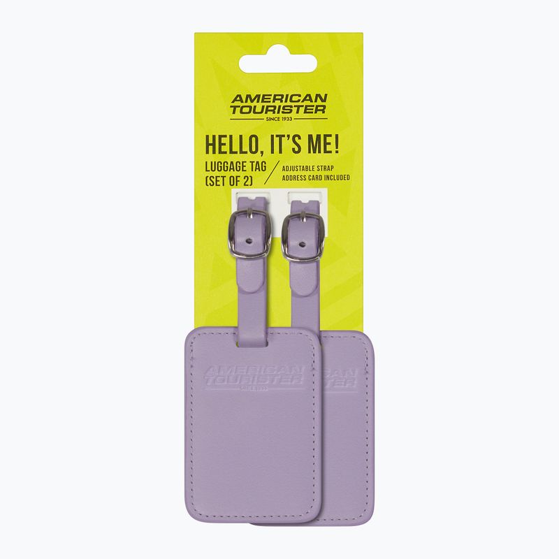 Luggage tag American Tourister Luggage Tag 2 pcs. digital lavender 4