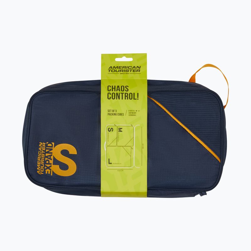 Organizer set American Tourister Packing S/M/L 3 pcs. navy/orange 7