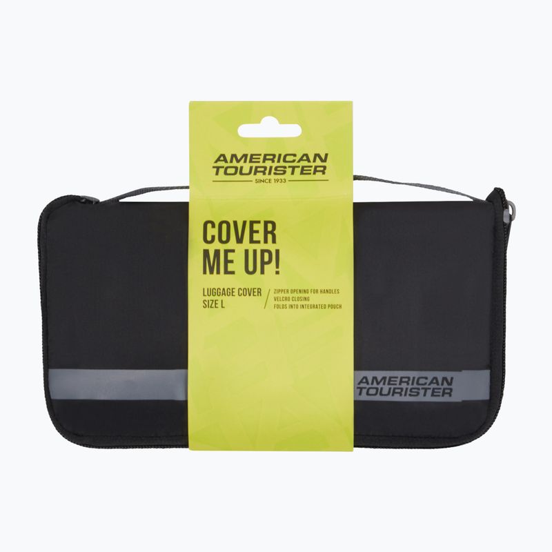 Suitcase cover American Tourister Foldable Luggage L black/grey 3