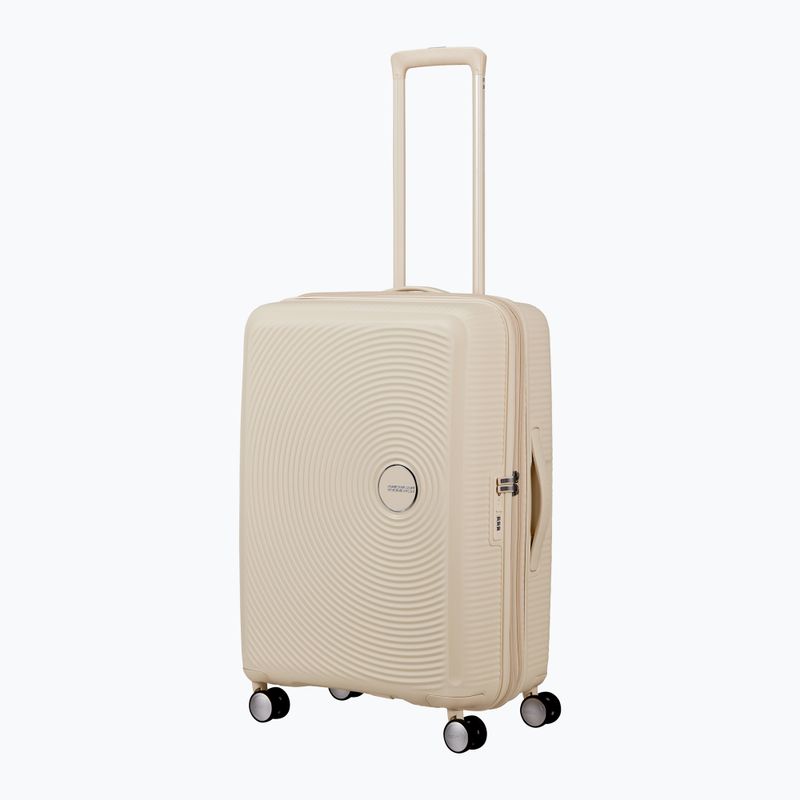 Cabin suitcase American Tourister Soundbox 67 81 l coconut sand 5