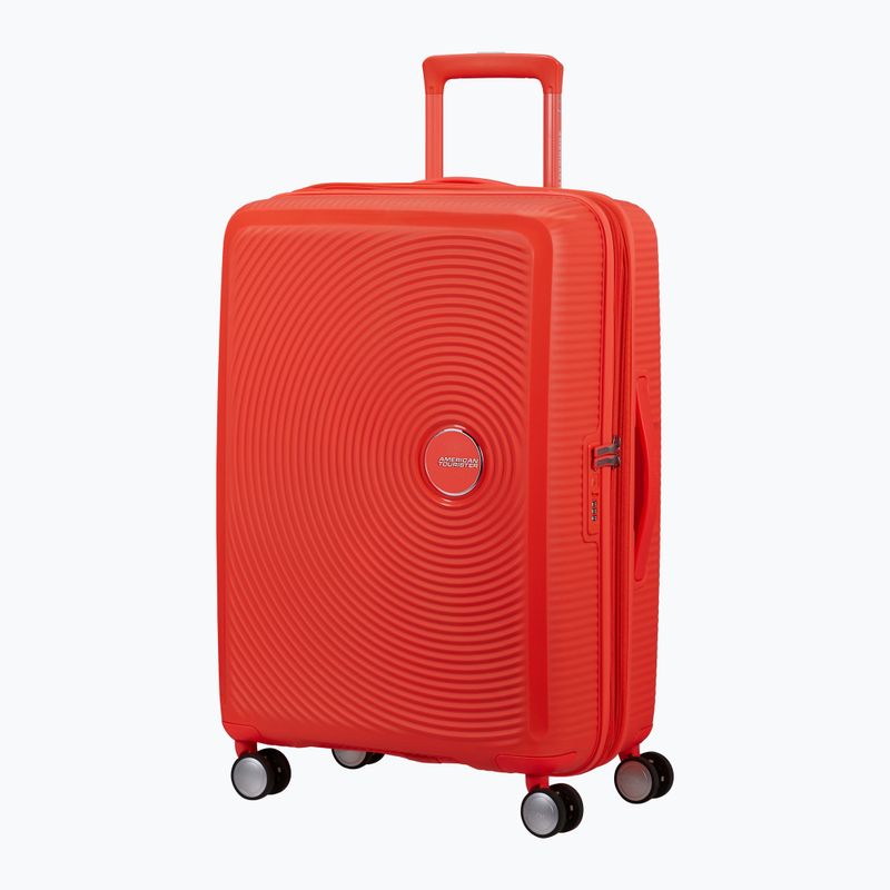 Cabin suitcase American Tourister Soundbox 67 81 l papaya pop 4