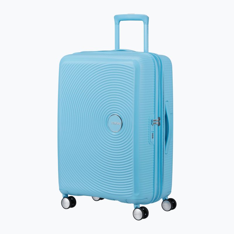 Cabin suitcase American Tourister Soundbox 67 81 l blueberry fizz 4