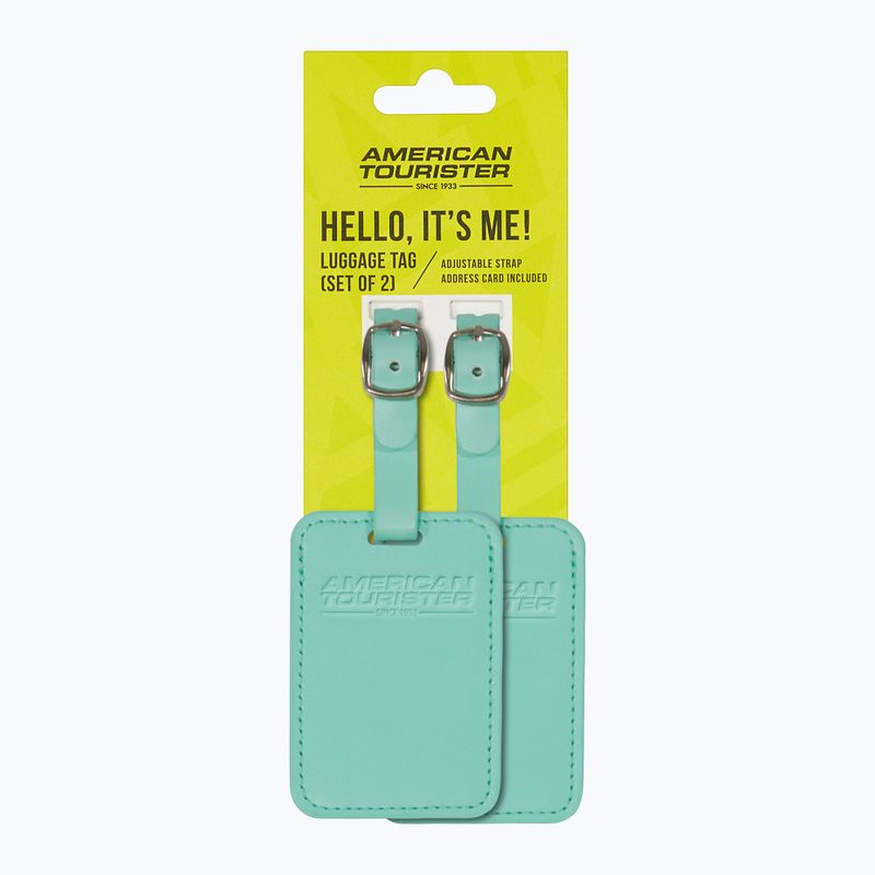 Luggage tag American Tourister Luggage Tag 2 pcs. jelly mint 4