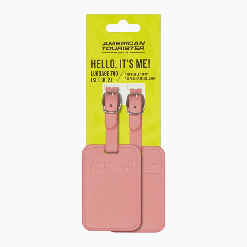 Luggage tag American Tourister Luggage Tag 2 pcs. solar pink 4