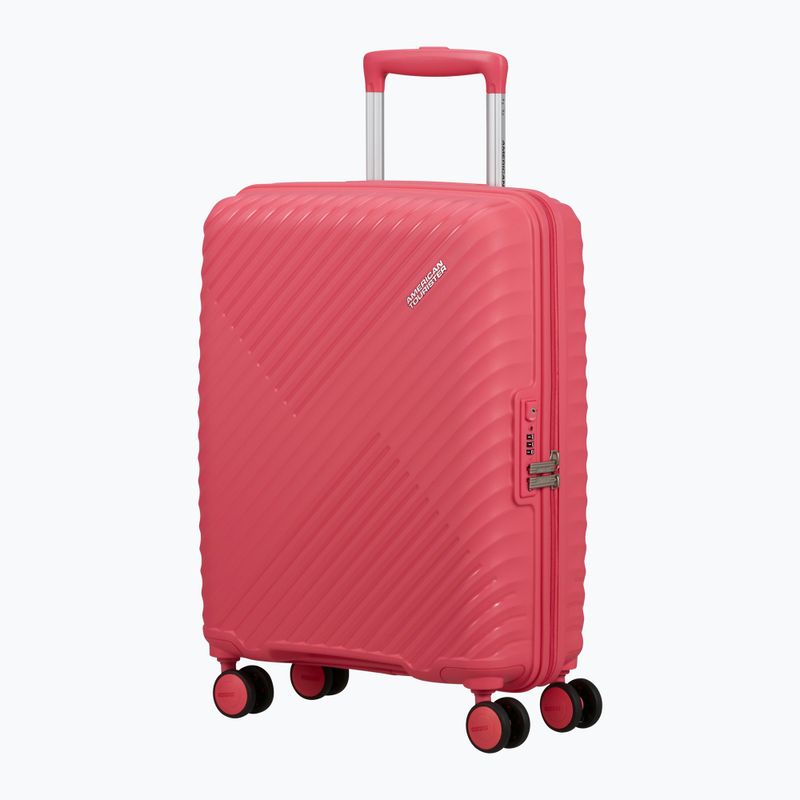 Cabin suitcase American Tourister Diablast Spinner 35 l pink glitch 2
