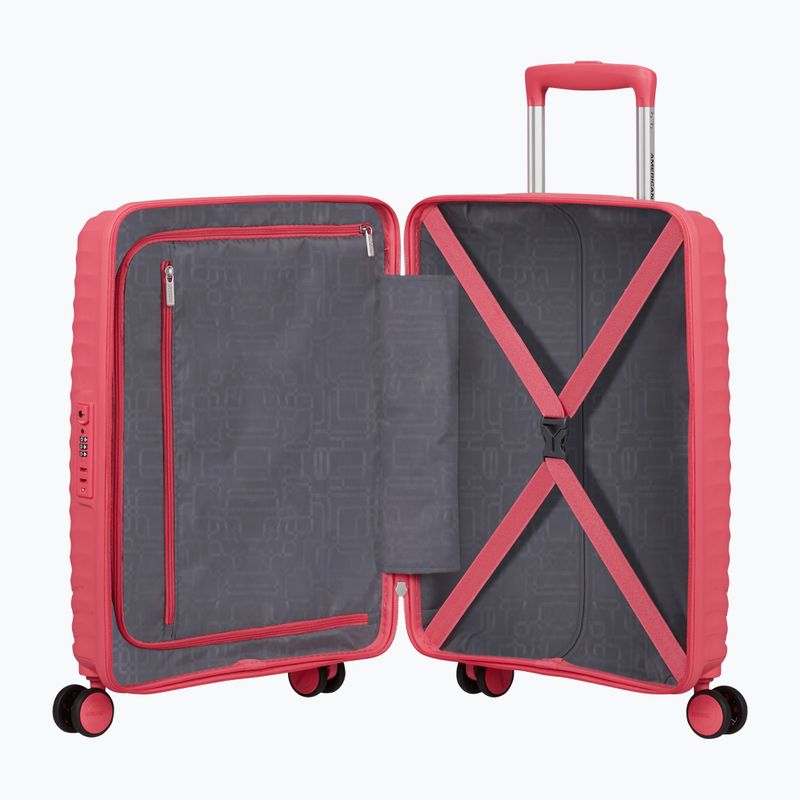 Cabin suitcase American Tourister Diablast Spinner 35 l pink glitch 6