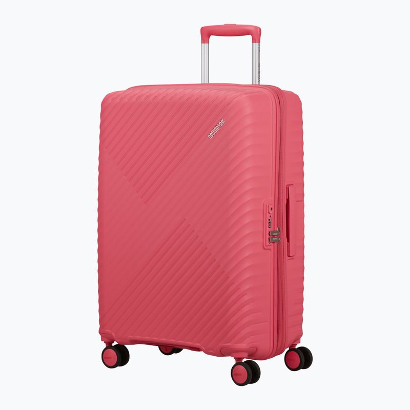 Cabin suitcase American Tourister Diablast Spinner 81 l pink glitch 2