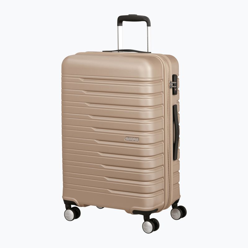 Cabin suitcase American Tourister Flashline Spinner 67 75 l ivory gold 2