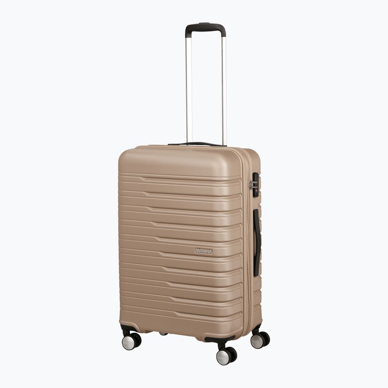 Cabin suitcase American Tourister Flashline Spinner 67 75 l ivory gold 5
