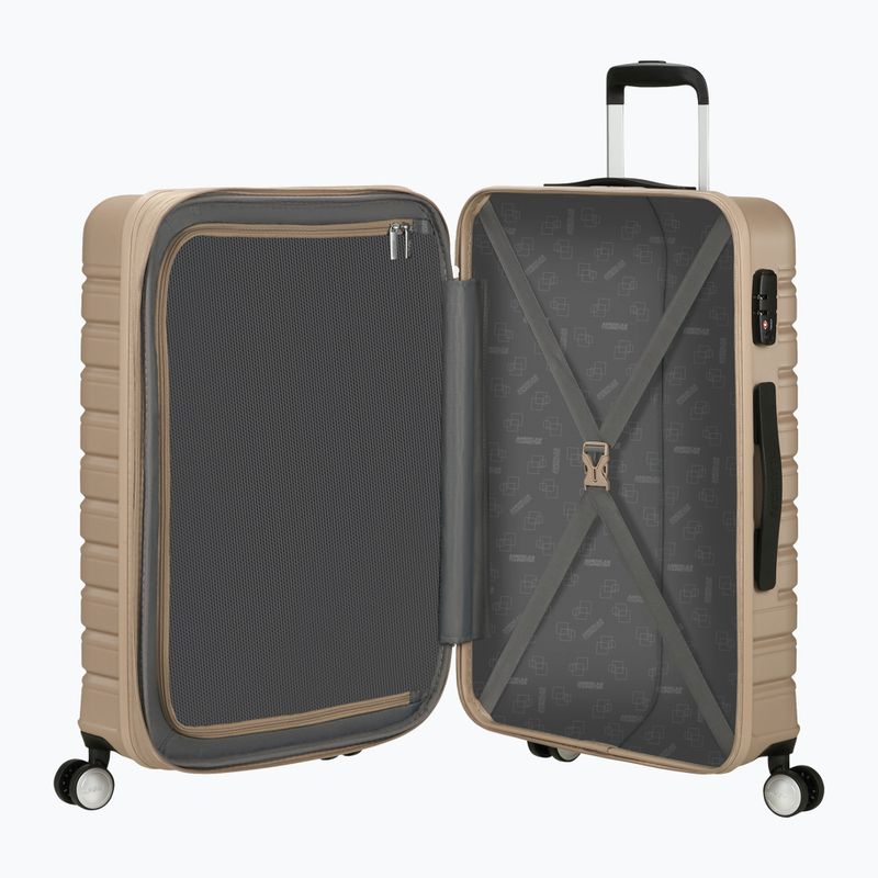 Cabin suitcase American Tourister Flashline Spinner 67 75 l ivory gold 6