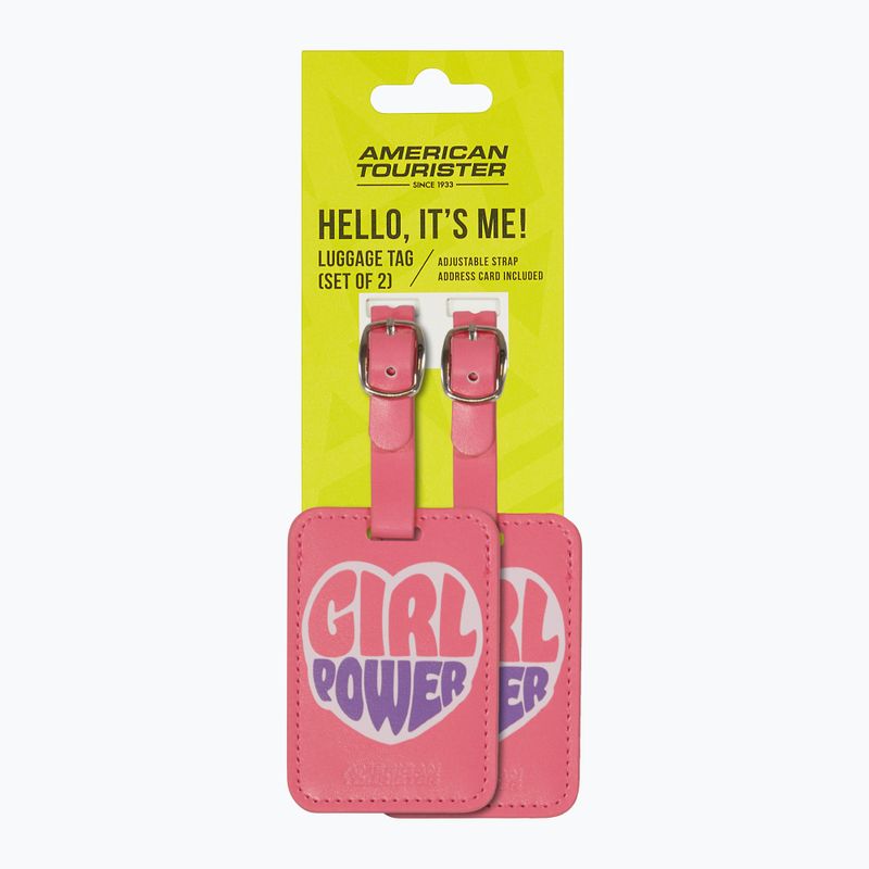 Luggage tag American Tourister Luggage Tag Print 2 pcs. girl power 4