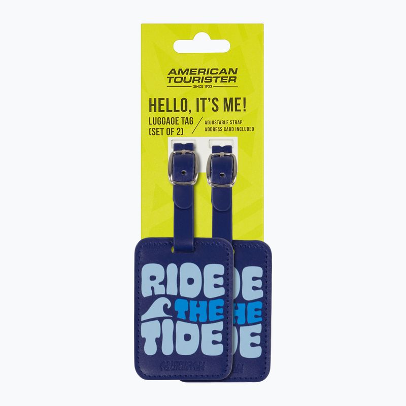 Luggage tag American Tourister Luggage Tag Print 2 pcs. ride the tide 4