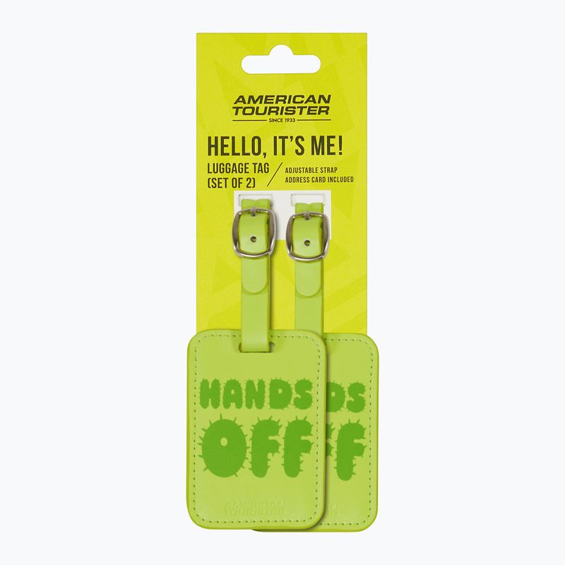 Luggage tag American Tourister Luggage Tag Print 2 pcs. jands off 4