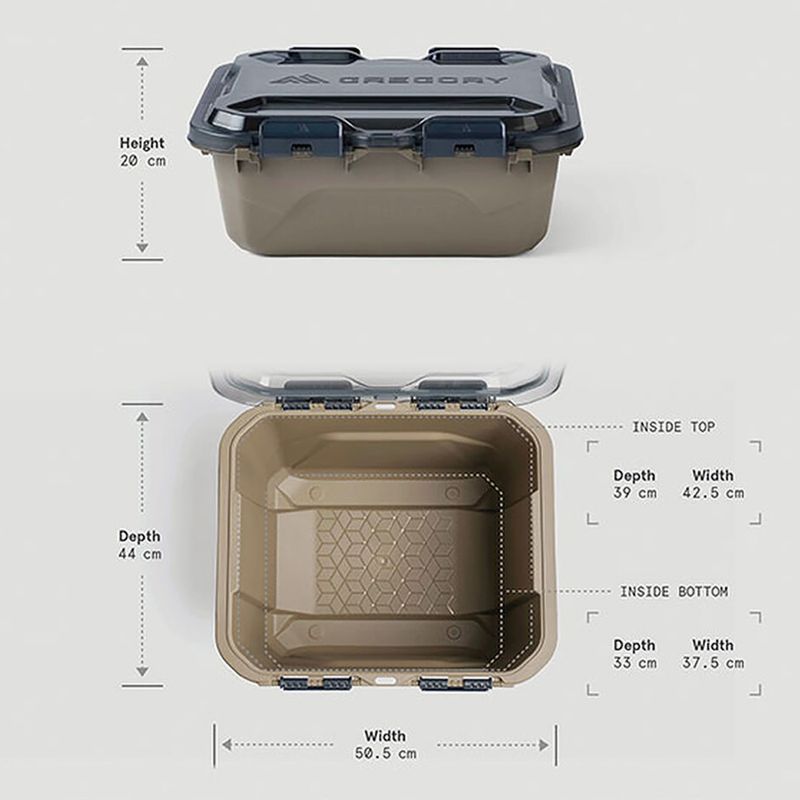 Storage container Gregory Alpaca Gear Box 45 l slate blue 3