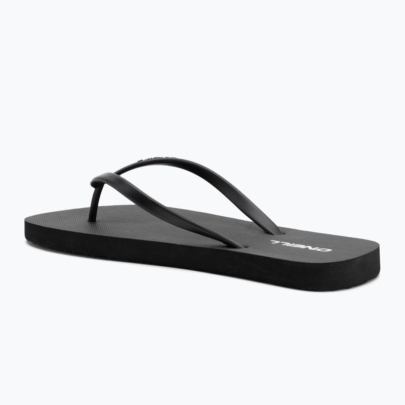 Women's O'Neill Profile Small Logo flip flops black 3