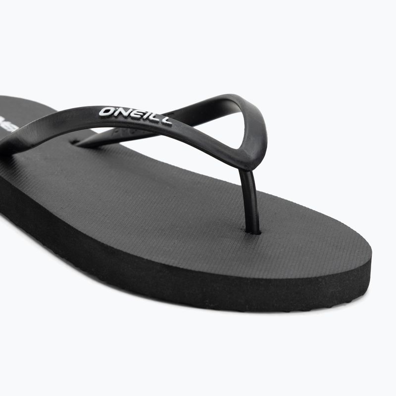 Women's O'Neill Profile Small Logo flip flops black 7