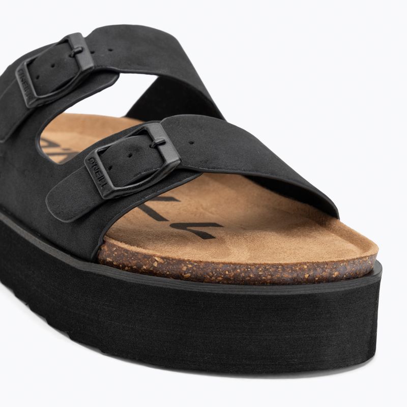Women's O'Neill Sandy Platform Slider Low flip-flops black 7