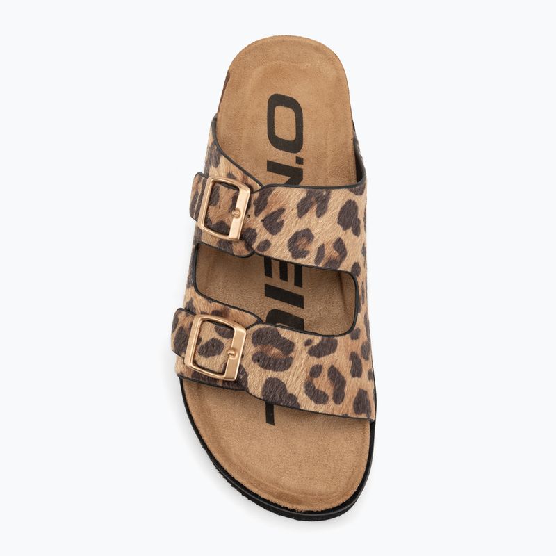 Women's slides O'Neill Sandy Platform Low leopard 5