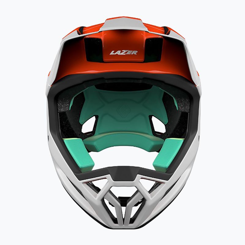 Lazer Cage KinetiCore orange bicycle helmet 3