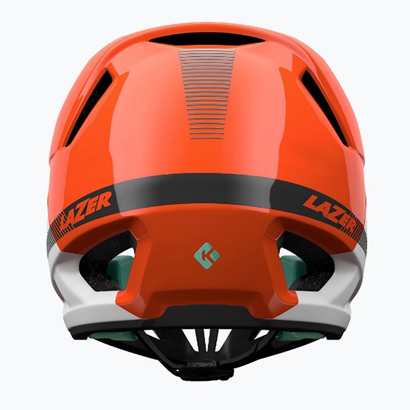 Lazer Cage KinetiCore orange bicycle helmet 4