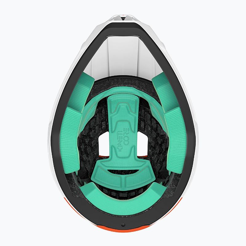 Lazer Cage KinetiCore orange bicycle helmet 6