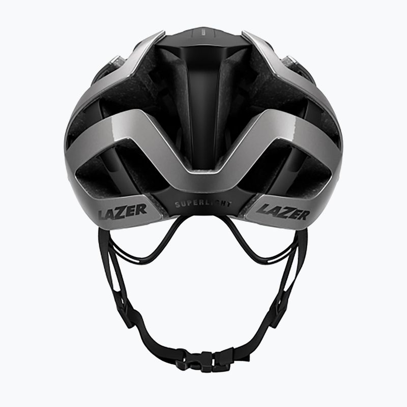 Lazer Genesis gloss titanium bicycle helmet 4