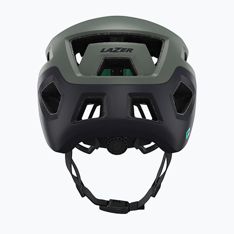 Lazer Coyote KinetiCore matte dark/green bicycle helmet 4