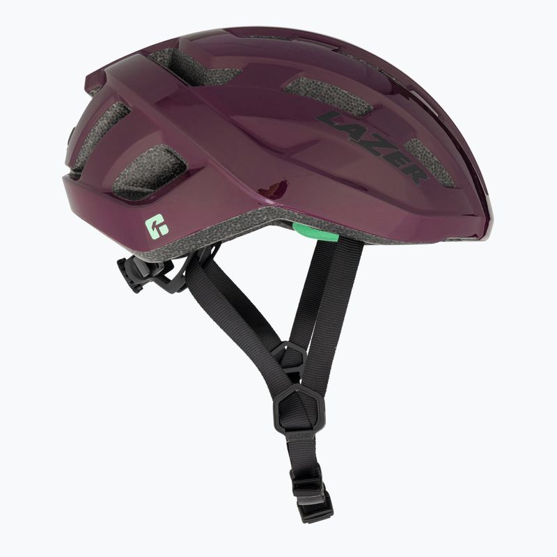 Lazer Tempo KinetiCore cosmic berry bicycle helmet 4